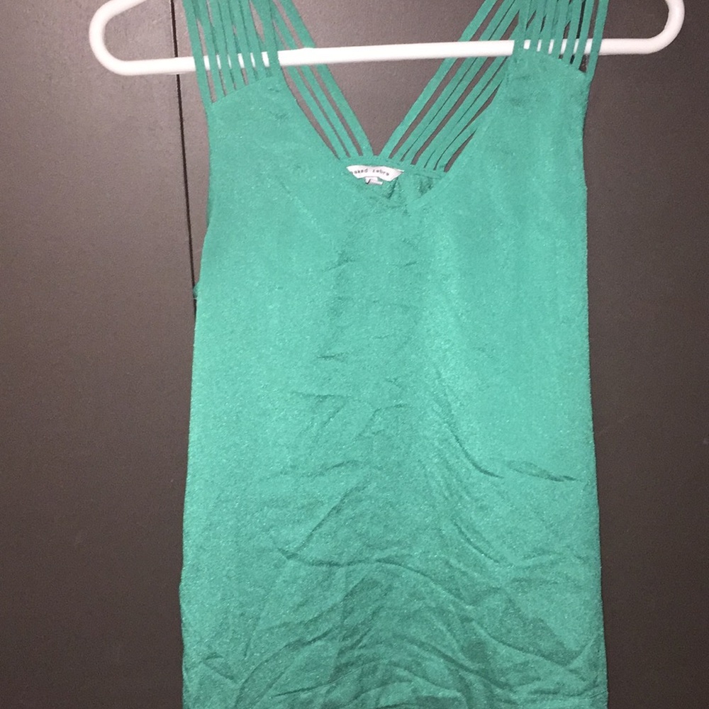 Loose 100% polyester top.